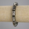 Pyrite Cylinder Bracelet, diameter 14×10 mm ±, length 18 cm ±, stretch bracelet