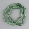 Nephrite teardrop beads, diameter 31-32×10-10, 5 mm ±, length 41 cm ± on thread