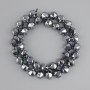 Terahertz Faceted Beads, 10 mm Diameter, 39 cm Length on Thread