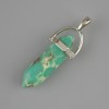 Variscite Hexagonal Crystal Pendant 30×8×41 mm+