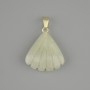 Shell Pendant Jadeite 20x20 mm ±, length 28 mm