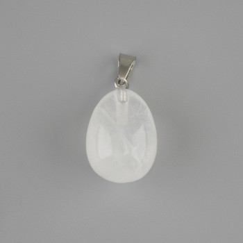 Drop Pendant with Rock Crystal 18×13 mm ±, pendant length 26 mm ±