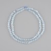 Faceted Topaz Beads Coin-shaped, 4 mm Diameter, 39 cm Length on Thread