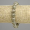 Green Apatite Bracelet with Smooth Beads, 11 mm Diameter, 18 cm Length, Stretch