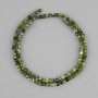 Diopside Beads, Natural Stone, Faceted Cube, Diameter 3×3 mm ±, Length 37 cm ±