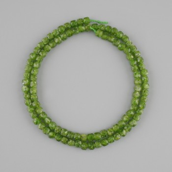 Diopside Beads natural stone faceted cube beads, diameter 3.5×3.5 mm, length 39 cm ±