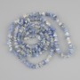 Kyanite and Mountain Crystal Chip Beads, 5–7.5 mm, 78 cm long on monofilament