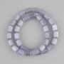 Gray Cat's Eye Cylindrical Beads, 11×8 mm, 38 cm on thread