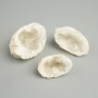 Souvenir geode Rock Crystal, sizes ~41–52×25–40 mm ± (assorted sizes)