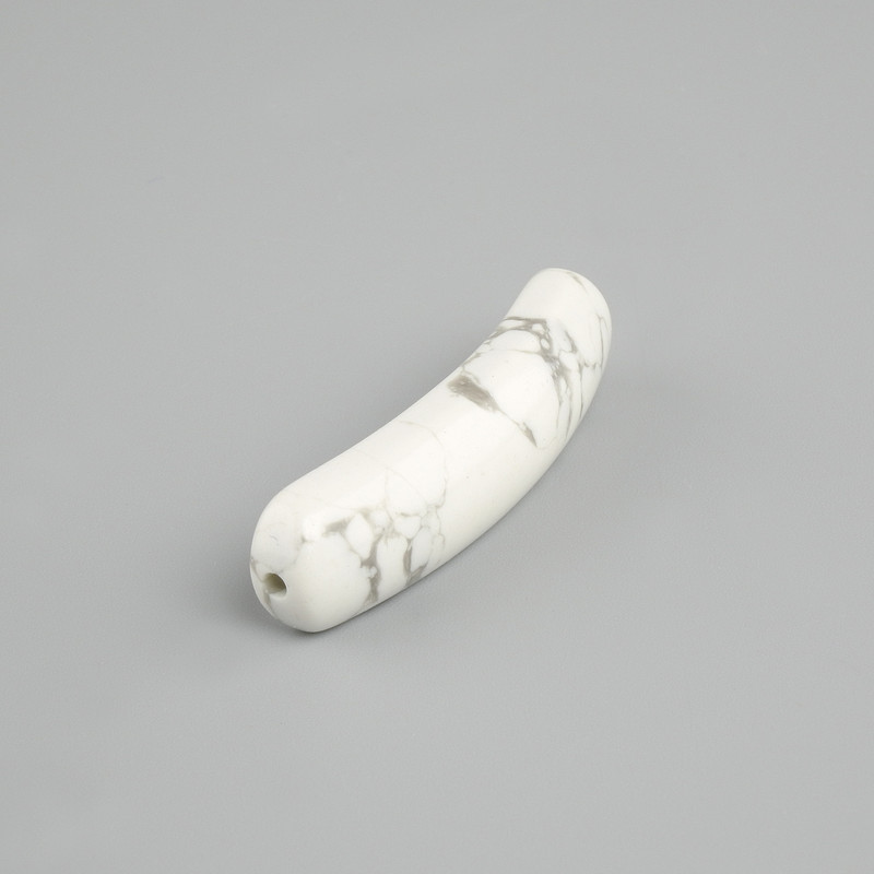 Curved kaolon bead-insert with holes 36x10x6 mm+
