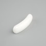 Bead insert White Quartz curved link with holes 36×10×6 mm+