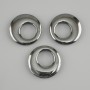 Donut Pendant (Bagel) Hematite, diameter 22×3-3.5 mm, hole diameter 11 mm±