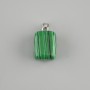 Totem Pendant Malachite Brick 14x11x11 mm ±, length 23 mm ±, assorted sizes