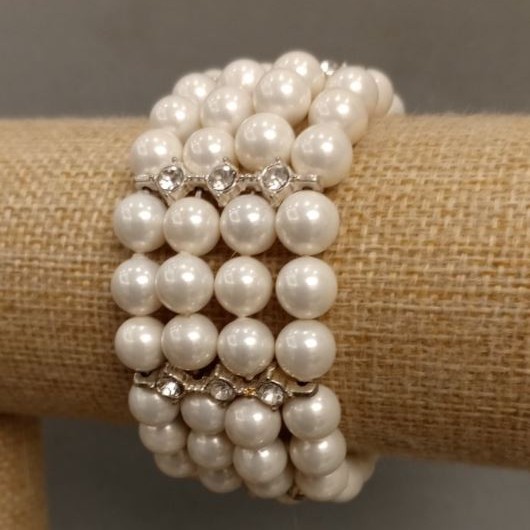 Majorca Pearl Bracelet, 18 cm± length, stretch