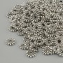 Bead Insert Findings, Silver Color, 6 mm Diameter ± Hole 2.5 mm ± Packaging 20 g (~170 pcs)