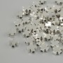 Bead insert - Cross, silver-colored metal, 6×6 mm diameter, hole 1.8 mm, packaged 20 g (approx. 68 pcs)