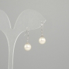 Majorca Pearl Earrings, 8 mm diameter ±, 26 mm length ±