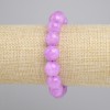 Lavender Amethyst Smooth Bead Bracelet, diameter 12mm+-, length 18cm+- stretch