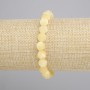 Yellow Agate Polyhedron Bracelet, diameter 8x8mm+-, length 18cm+- stretch