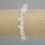 Toned quartz bracelet with unprocessed stones, diameter 8-12×8-10 mm ±, length 18 cm ±, stretch