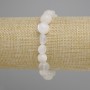 Adularia faceted bracelet, bead diameter 7–9 mm, 5×7, 5–9 mm ±, 18 cm length, stretch bracelet