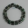 Beads Emerald faceted, diameter 10, 5×5-6 mm +-, seed beads 3 mm +-, length 39 cm +-
