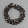 Faceted Smoky Quartz Beads, 10x9 mm, 37 cm length ±