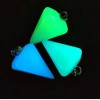 Pendant 'Pendulum' with glowing green Onyx 14×22×30± mm