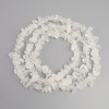 Rock Crystal Chips Beads, diameter 8–17×4–10 mm, length 78 cm ± on thread