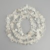 Rock Crystal Chip Beads, 10–21×3–12 mm, 78 cm on thread