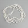 Rock Crystal Chip Beads, diameter 5-9×2-3 mm, strung on monofilament about 78 cm long