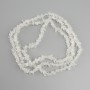 Rock Crystal Chip Beads, diameter 5-9×2-3 mm, strung on monofilament about 78 cm long