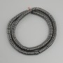 Hematite rondelle beads, 5×2 mm, 40 cm strand