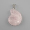Snail Pendant with Rose Quartz 20x27x35 mm+