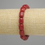 Tourmaline Barilo Beaded Bracelet, 10.5—11×9 mm, 18 cm long, stretchy