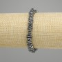 Hematite Chip Stretch Bracelet 5-8, 5x2-2, 5mm ±, length 18cm ±