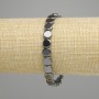Hematite Coin Bracelet 8mm ±, 18 cm length ± stretch