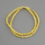 Abalone Shell ScarFarka Rondelle Beads, diameter 4×1.5–2 mm, 38 cm long on nylon line
