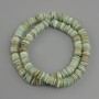 Scarfarka shell beads rondelle, 8x1.5-2mm diameter, 39cm strand on thread