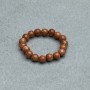 Ring Aventurine Golden Sand smooth bead, diameter 4 mm +- stretch