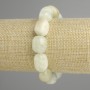 Morganite bracelet tumbled 15–18×12–13, 5mm±, length 18cm± stretch