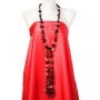 Transformer necklace-belt 'Agate' (artificial) Czech glass and Murano glass, 150 cm long