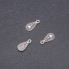 Teardrop Pendant Hardware 8×18 mm, 20 g packaging, ±30 pcs