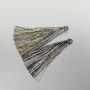 Brush pair 'Black-White-Yellow Stripe', length 7 cm, diameter 7 mm