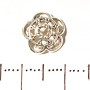 Bead Cap Decorative Insert, 10 mm diameter, 20 g, ± 48 pcs