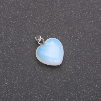 Moonstone Heart Pendant 15×15×23 mm