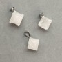 Merkaba Pendant with Rock Crystal 10x10mm