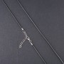 Price per pack / 10 pcs. Waxed pendant cord, 2.5 mm diameter, 60 cm length, black
