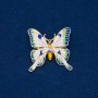 Sale! Butterfly Brooch, Golden Metal with Enamel, 36×36 mm +