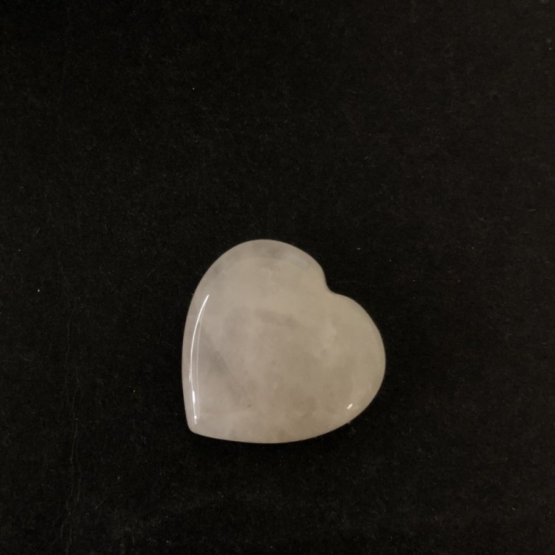 Souvenir Pink Quartz Heart Stone, natural pink quartz, diameter 25x25x7 mm+